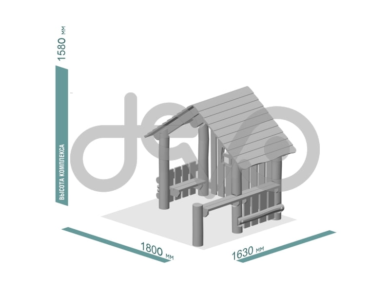 Детский игровой домик Эко 224
