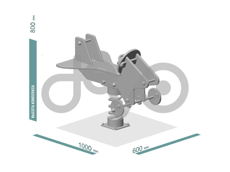 Качалка детской игровой площадки Самолет